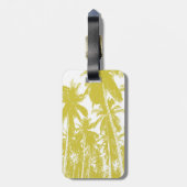 特徴のあるデザインのヤシ ラゲッジタグ (裏面縦)