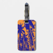 特徴のあるデザインのヤシ ラゲッジタグ (裏面縦)
