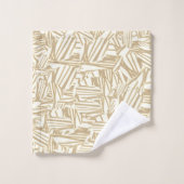 特徴ライトブラウン、ベージュ、ホワイト バスタオルセット (ウォッシュタオル)