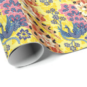 特徴的なインドネシアろうけつ染めモチーフ ラッピングペーパー (ロールコーナー)