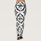 特徴的なインドネシアろうけつ染め:ヴィンテージモチーフ。 レギンス (裏面)