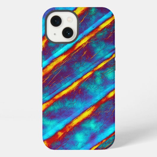 特徴的なテクスカッコいいチャ iPhoneケース (裏面)