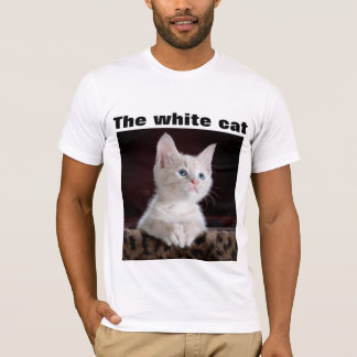 特徴的なデザインの白いTシャツ Tシャツ