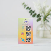 特徴的なデジタルビジネスカード 名刺 (スタンド正面)