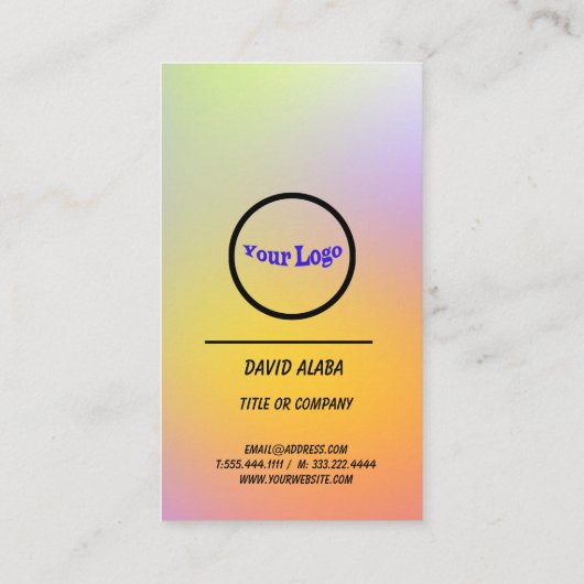 特徴的なデジタルビジネスカード 名刺 (裏面)