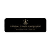 特徴的な業務差出人住所ラベル ラベル (正面)