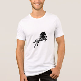 特徴的な馬模様のTシャツ トライブレンドＴシャツ