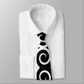 特徴的な黒い渦巻き旋回(白) 2 ネクタイ (タイ)