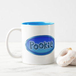 特徴的な「POOKIE」 ツートーンマグカップ