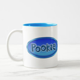 特徴的な「POOKIE」 ツートーンマグカップ