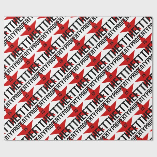 特性は盗難-無政府主義者の社会主義共産主義者です ラッピングペーパー (フラット)