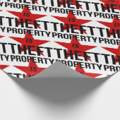 特性は盗難-無政府主義者の社会主義共産主義者です ラッピングペーパー (角)