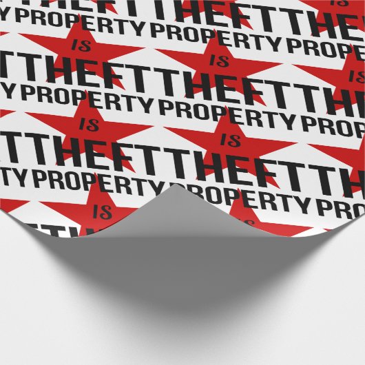 特性は盗難-無政府主義者の社会主義共産主義者です ラッピングペーパー (角)