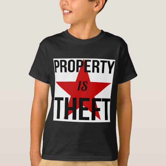 特性は盗難-無政府主義者の社会主義共産主義者です Tシャツ (正面)