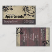 特性マネージャーの名刺のヴィンテージの納屋板 名刺 (正面/裏面)