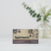 特性マネージャーの名刺のヴィンテージの納屋板 名刺 (スタンド正面)