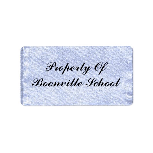 特性 ラベル (正面)