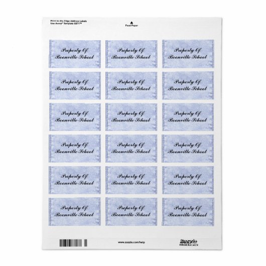 特性 ラベル (フルシート)