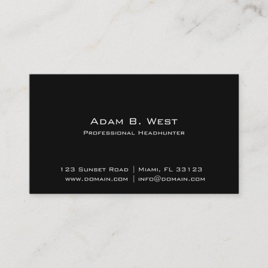 特性 名刺 (正面)