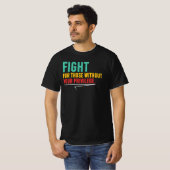 特権のない人のために闘え 社会正義Q Tシャツ (正面フル)