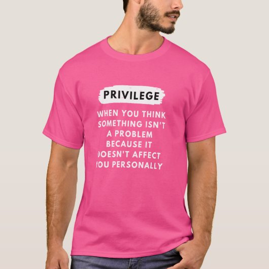 特権の説明 – 公民権と黒の歴史 Tシャツ (正面)