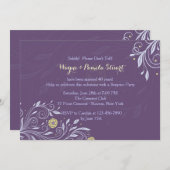 特権パープルフラワーズの招待状 招待状 (正面/裏面)