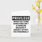 特権説明ブラックライフ問題ブラックホイスト カード (黄色い花)