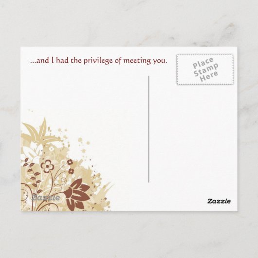 特権 ポストカード (裏面)