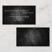 特殊なグレーレザーエフェクトプレーン独占的 名刺 (正面/裏面)