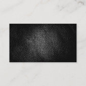 特殊なグレーレザーエフェクトプレーン独占的 名刺 (裏面)