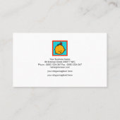 特殊なシンプルカウトベビーアイコンベビーシッター 名刺 (裏面)