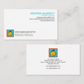 特殊なシンプルカウトベビーアイコンベビーシッター 名刺 (正面/裏面)