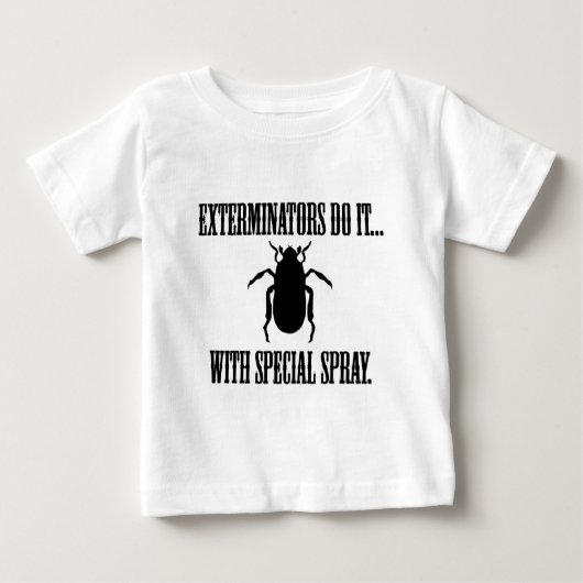 特殊なスプレーで駆除します ベビーTシャツ (正面)