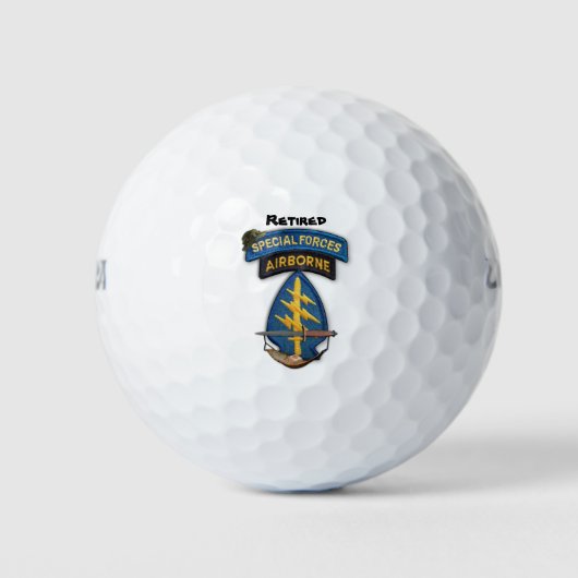 特殊な力グリーンベレーsf sfgパッチ ゴルフボール (正面)