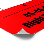 特殊な右三角形 ポスター (角)