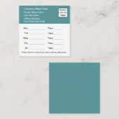 特殊な大きな医療アポイントメントカード垂直 スクエア名刺 (正面/裏面)