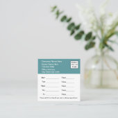 特殊な大きな医療アポイントメントカード垂直 スクエア名刺 (スタンド正面)