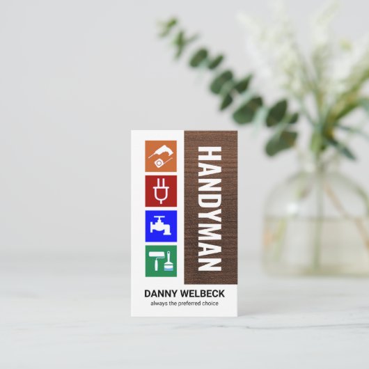 特殊な手利具材層 名刺 (スタンド正面)