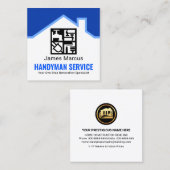 特殊な手利道具ウィンドウ スクエア名刺 (正面/裏面)