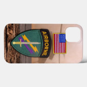 特殊な操作USACAPOC退役軍人Vetsパッチ Case-Mate iPhoneケース (裏面 (横))