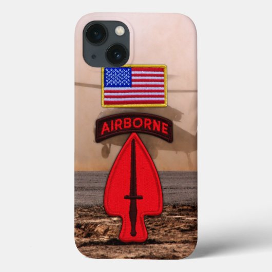 特殊な操作USASOC退役軍人Vetsパッチ Case-Mate iPhoneケース (裏面)