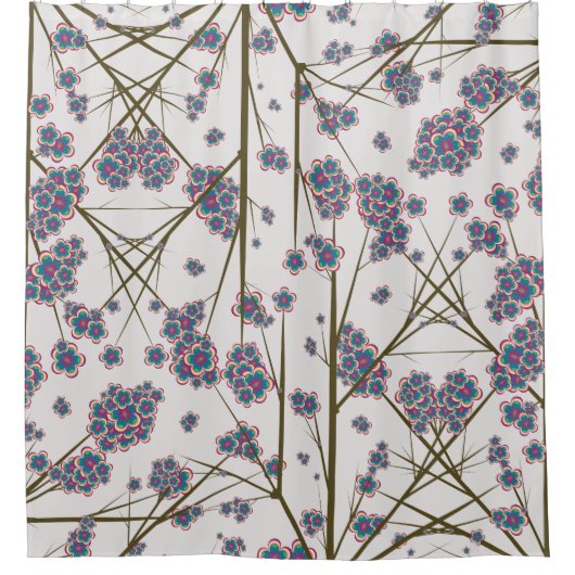 特殊な枝のシャワーカーテン シャワーカーテン (正面)