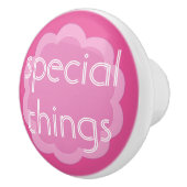 特殊な物団体や組織ピンクの花ノブ セラミックノブ (右)