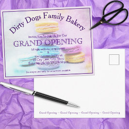 特殊イベントカラフルマカロンカスタム写真 ポストカード