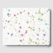 特殊イベントカラフル星の背景(白) ゲストブック (裏面)