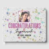 特殊イベントカラフル星の背景（白） ゲストブック (正面)