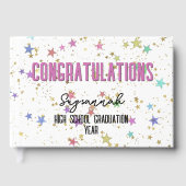 特殊イベントカラフル星の背景（白） ゲストブック (正面)