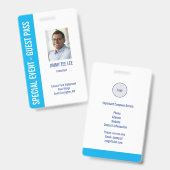 特殊イベントセキュリティフォトパス バッジ (正面＆裏面)