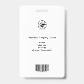 特殊イベントプレスパスと写真I.D. バッジ (Back)