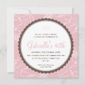 特殊イベント招待状::円形ホタテ6SQ 招待状 (正面)